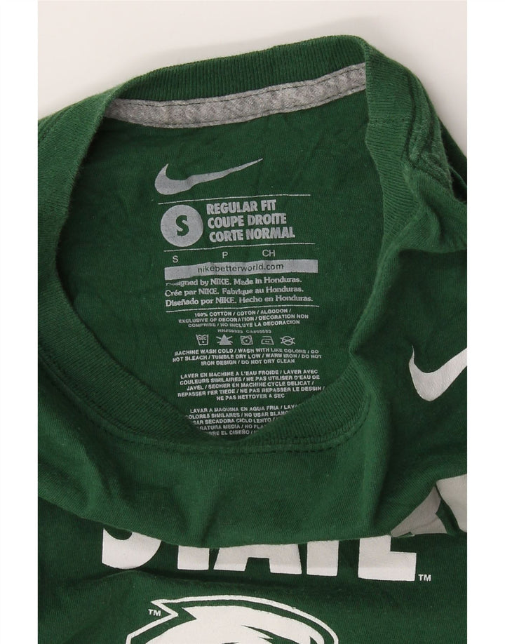 NIKE Mens Northeastern State Regular Fit Graphic T-Shirt Top Small Green Vintage Nike and Second-Hand Nike from Messina Hembry 