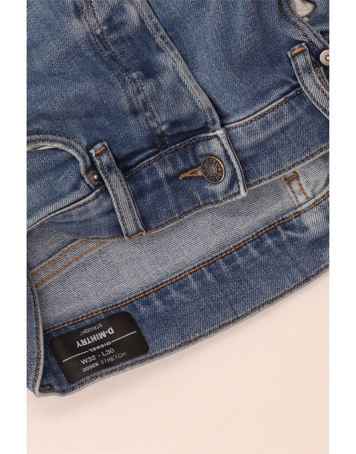 Diesel Jean Droit D-Mihtry Femme W32 L30 Bleu Coton