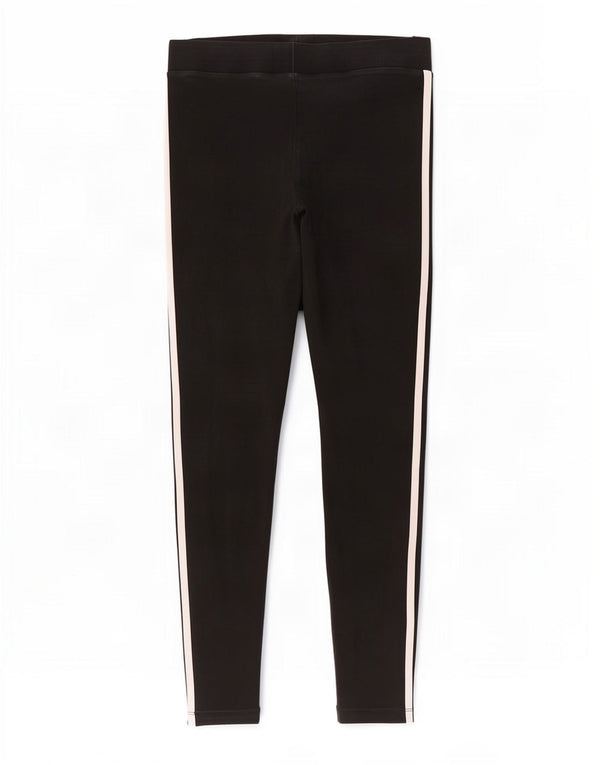 Adidas Leggings Femme UK 10 Petit Coton Noir