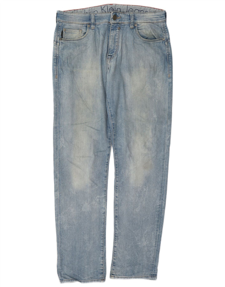 Calvin Klein Jean droit homme W32 L34 bleu coton