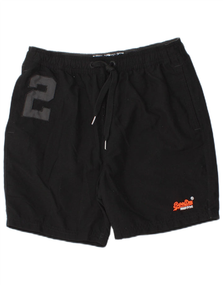 Superdry Short de Bain Graphique Homme Noir Moyen Polyester
