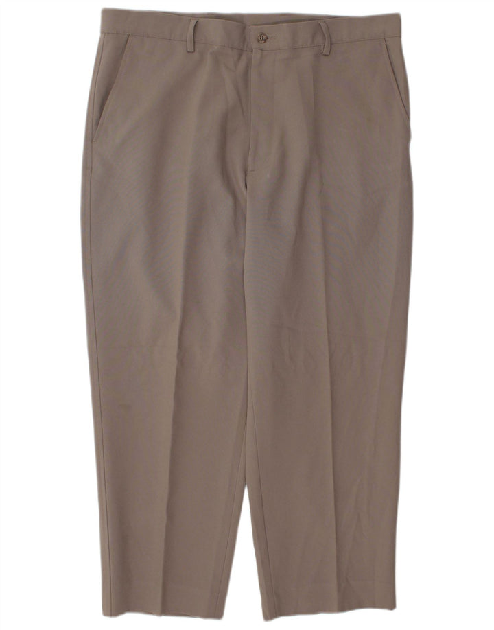 Farah Pantalon Chino Fuselé Homme W38 L27 Marron Polyester