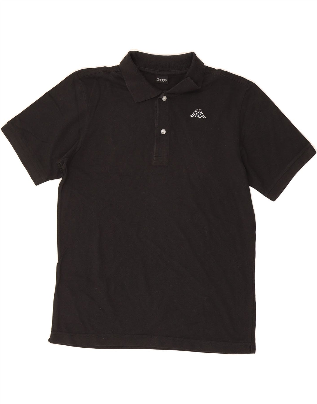 KAPPA Mens Polo Shirt Small Black Cotton Vintage Kappa and Second-Hand Kappa from Messina Hembry 