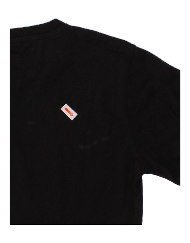 CHAMPION Boys Graphic Top Long Sleeve 9-10 Years Medium Black Cotton Vintage Champion and Second-Hand Champion from Messina Hembry 