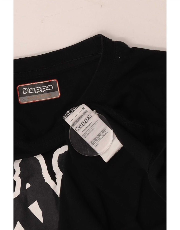 Kappa Débardeur Graphique Homme Noir Moyen Coton