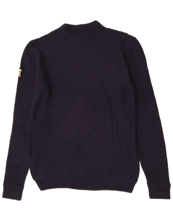Marina Militare Pull Col Roulé Homme 2XL Bleu Marine Coton
