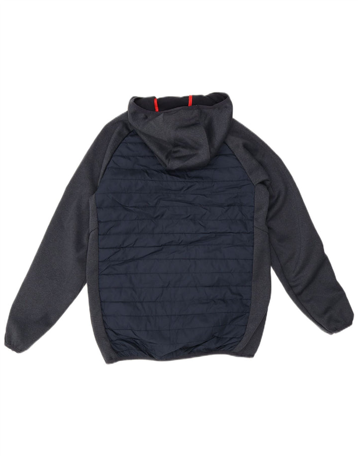 Jack & Jones Bomber à capuche garçon 9-10 ans bleu marine colour block
