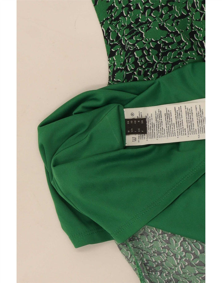 Esprit Robe fourreau sans manches à motif abstrait pour femme UK 10 Petit Vert