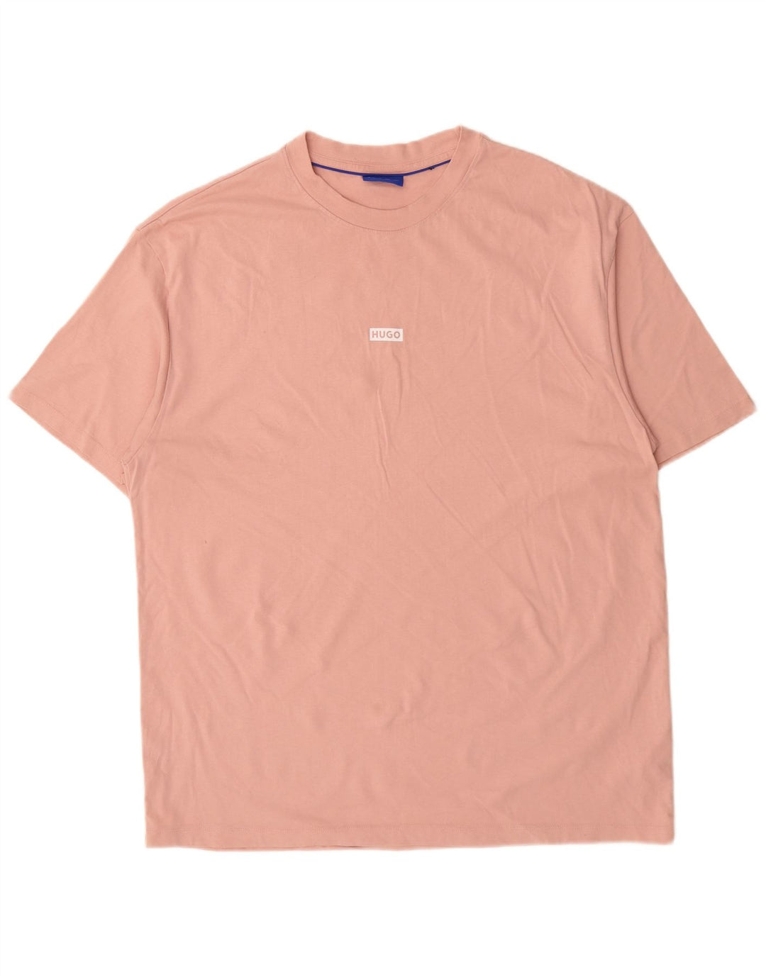 HUGO BOSS T-Shirt Graphique Top XL Rose Coton Homme