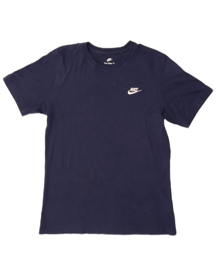 NIKE T-Shirt Homme Haut Petit Bleu Marine Coton