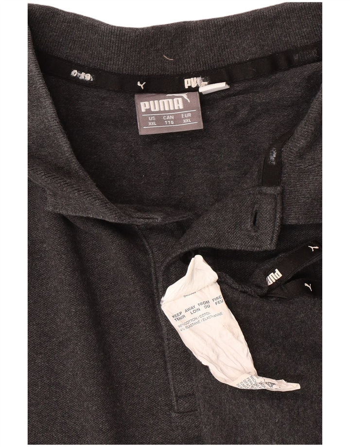 Puma Polo Homme 2XL Gris Coton