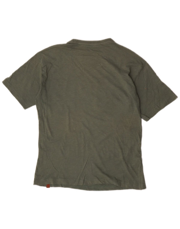 Benetton T-Shirt Graphique Garçon 13-14 ans 3XL Kaki Coton