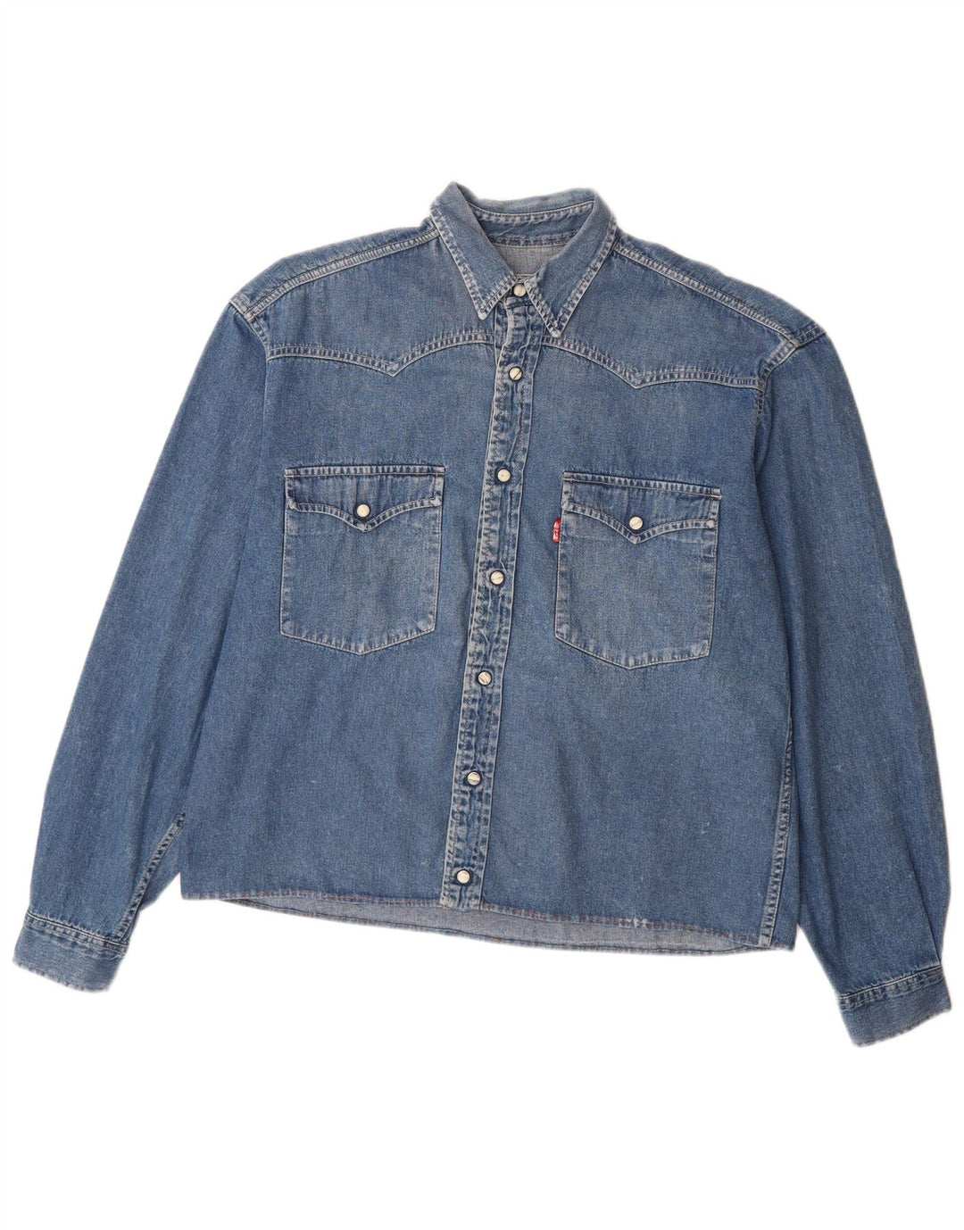 Levi's Chemise en Jean Homme Bleu Moyen Coton
