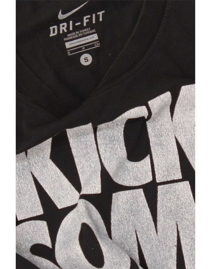 Nike Hommes Dri Fit Graphic T-Shirt Haut Petit Noir