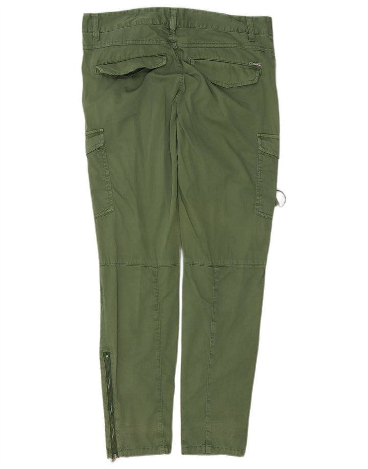DIESEL Pantalon Cargo Slim Femme W30 L30 Vert Coton