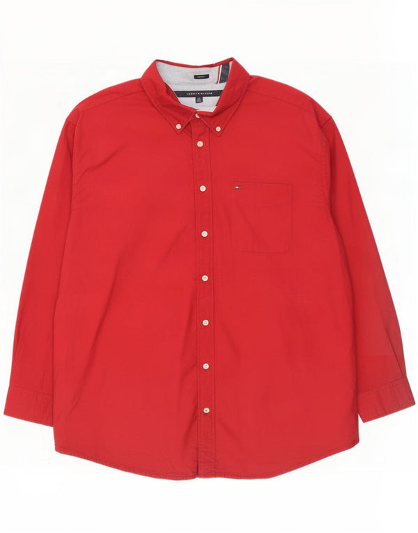 Tommy Hilfiger Chemise Homme 3XL Rouge Coton