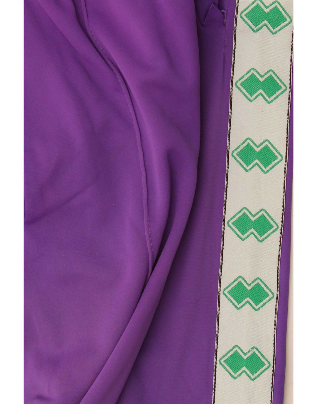 Pantalon de survêtement graphique vintage pour hommes, color block violet moyen