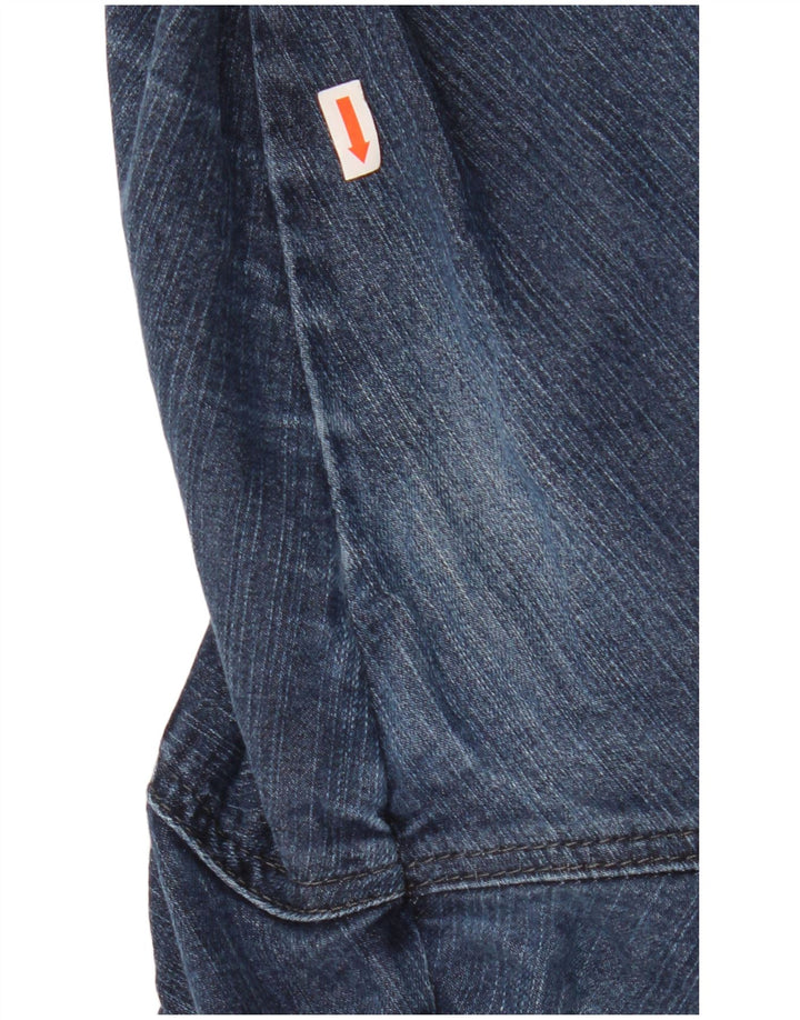 LEE Jean Capri Coupe Classique pour Femme US 14 XL W32 L22 Bleu Marine Coton