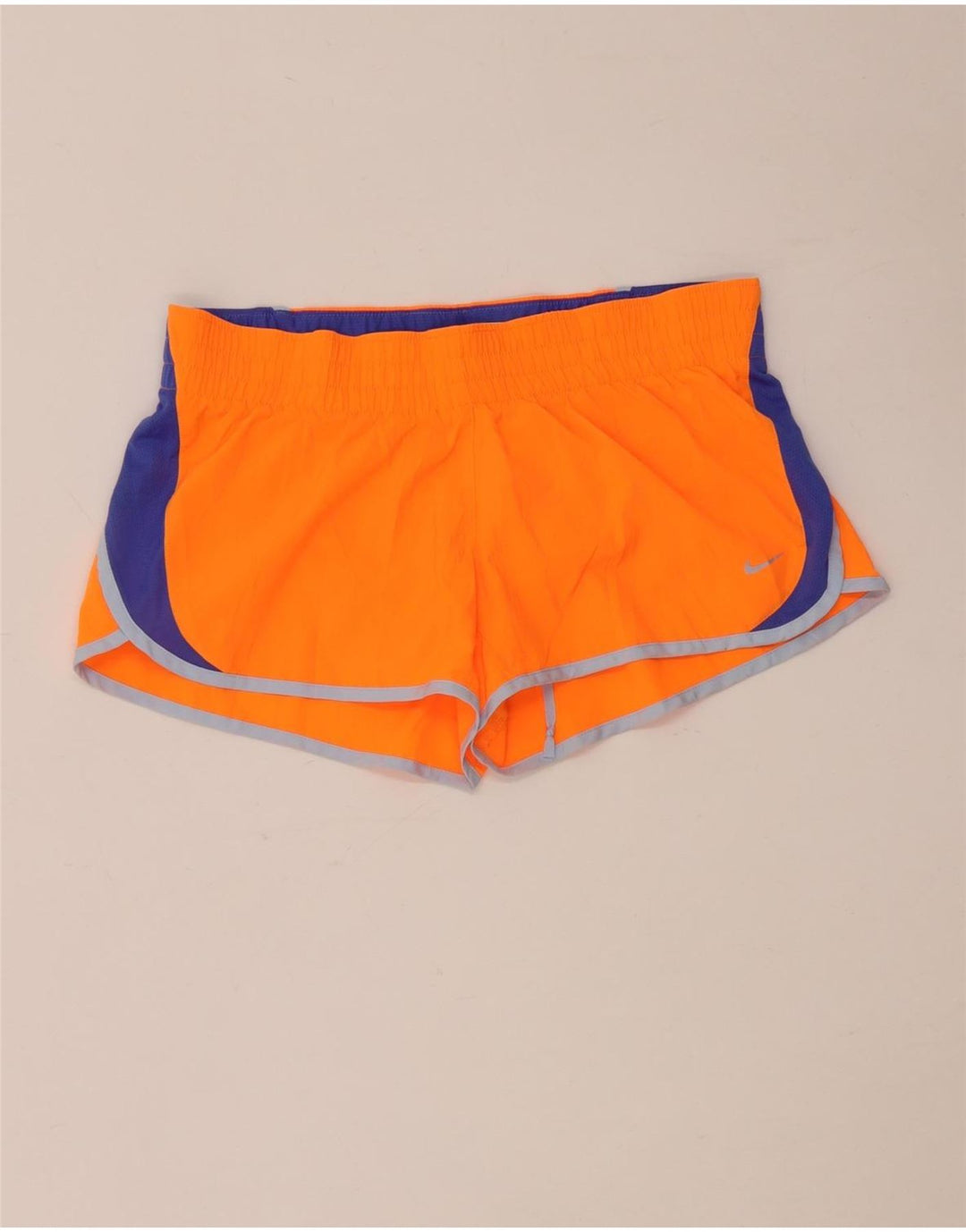 Nike Short de sport Dri Fit pour femme UK 14 Polyester color block orange moyen
