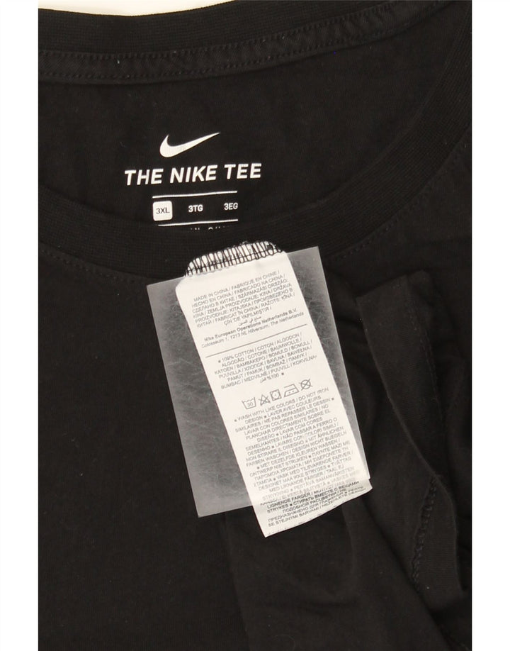 Nike T-shirt pour homme en coton noir 3XL