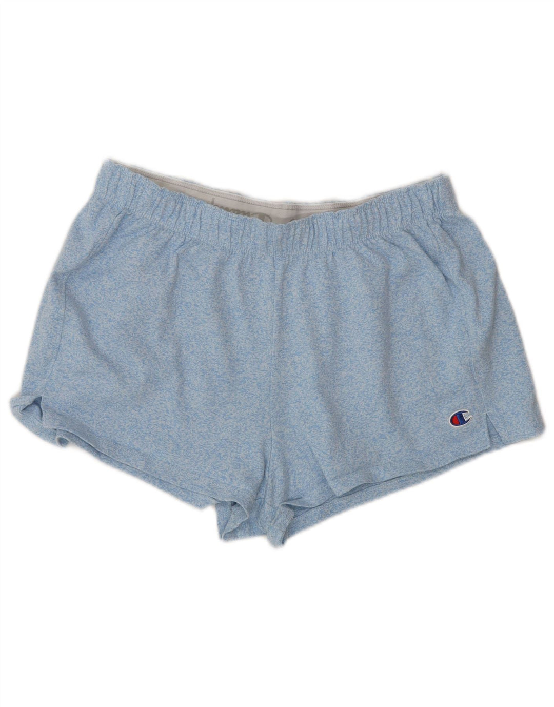Champion Short de sport pour femme UK 12 Bleu moyen en coton moucheté