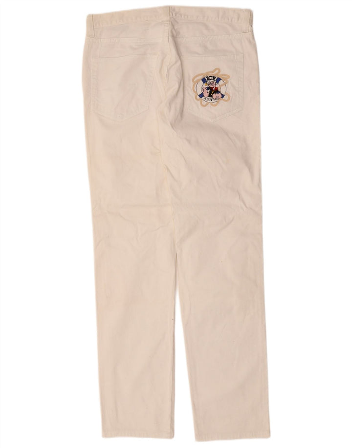 Iceberg Jean droit femme W34 L34 coton blanc