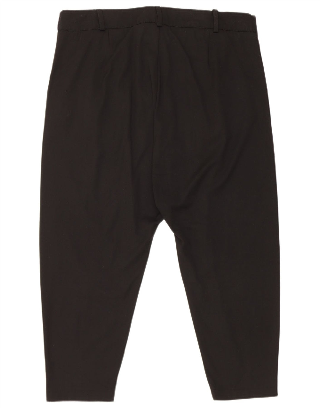Pantalon Capri à entrejambe bas pour femme Zara XL W36 L19 Polyester noir