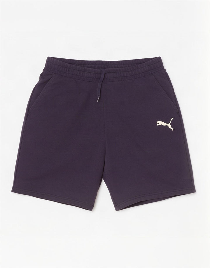 Puma Short de sport pour homme en coton bleu marine Taille L