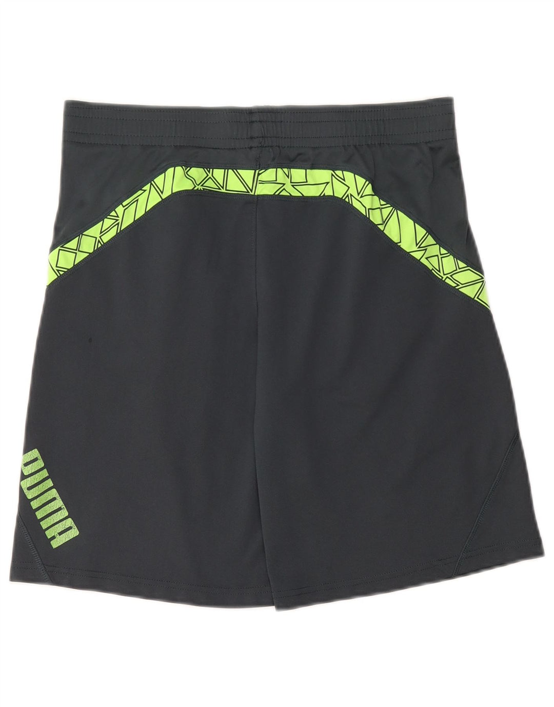 PUMA Short de sport pour femme US 14/16 Large Gris Géométrique Polyester