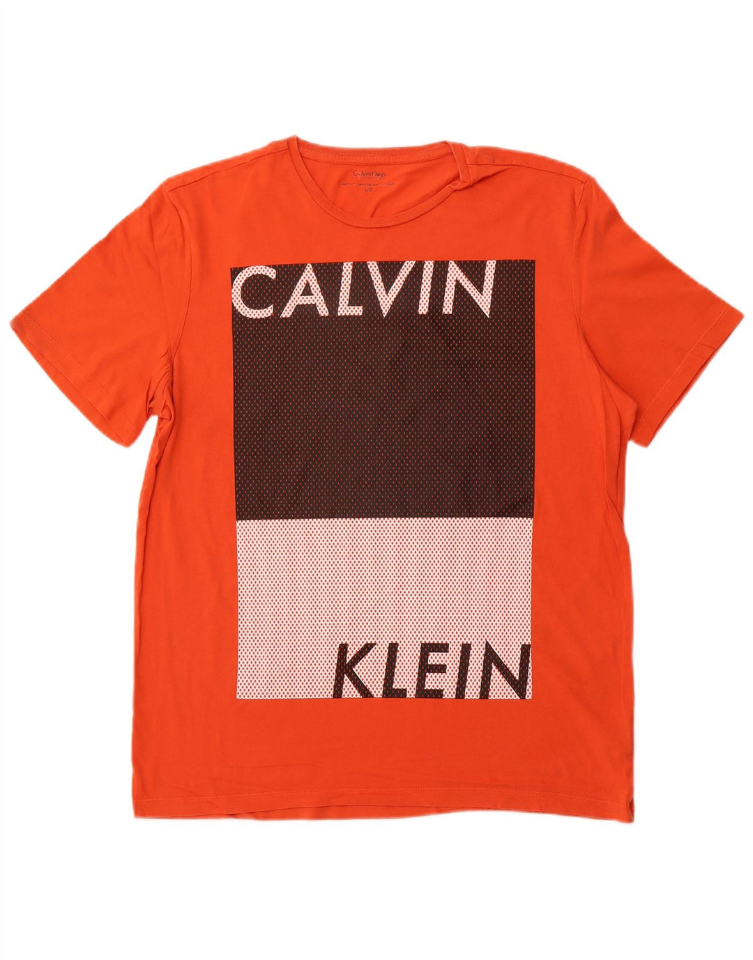 CALVIN KLEIN T-Shirt Graphique Homme Grand Orange