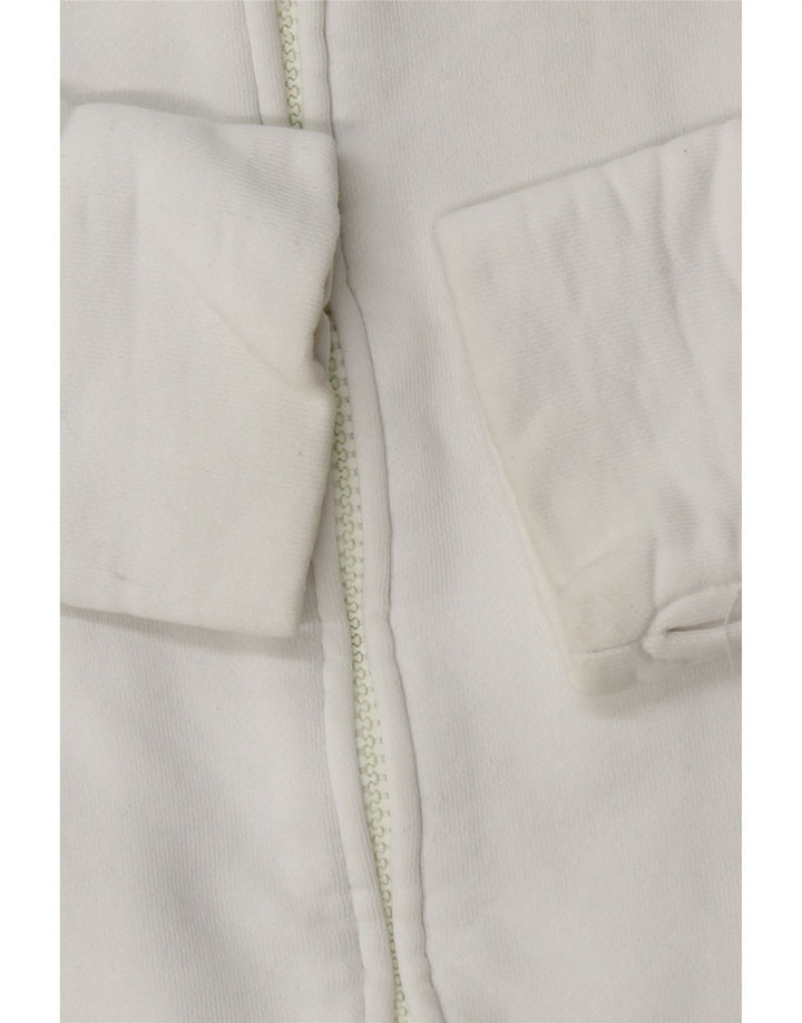 Bench Femmes Crop Graphic Survêtement Top Veste UK 10 Petit Coton Blanc