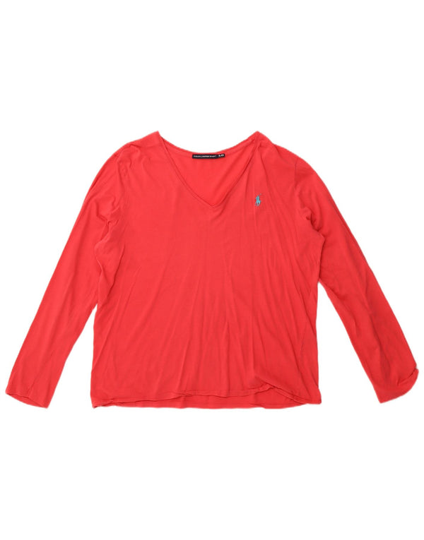 Ralph Lauren Haut à manches longues pour femme UK 18 XL Rose