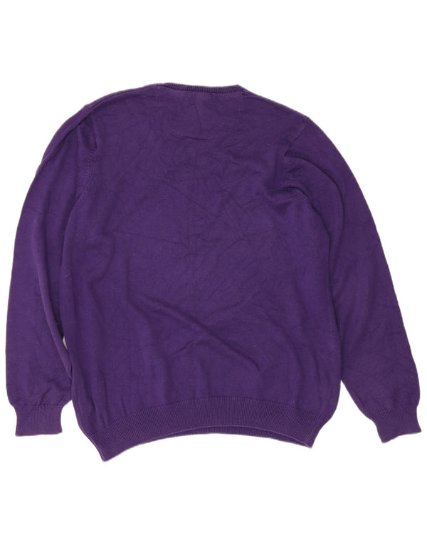 Marks & Spencer Pull à col rond bleu Harbour pour homme, grand violet