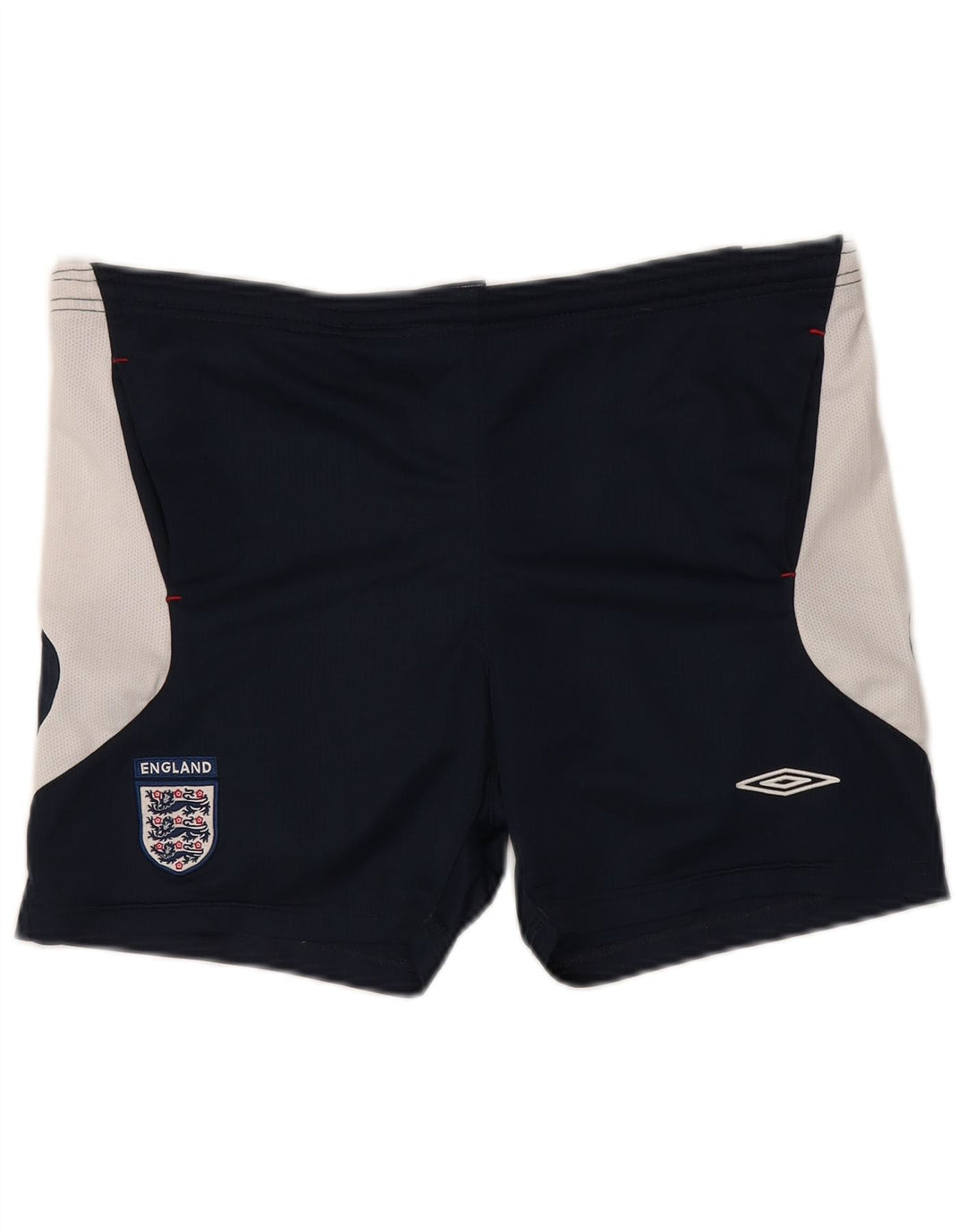 Umbro Short de Sport England Petit Homme Bleu Marine en Polyester Colorblock