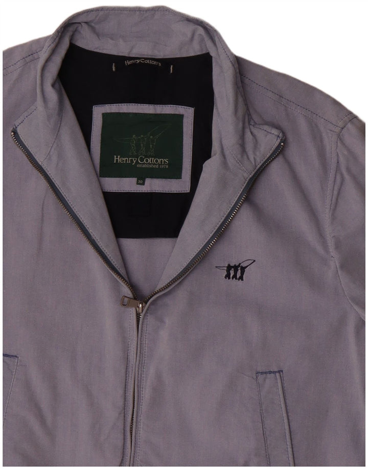 Henry Cottons Veste Bomber Homme IT 50 Large Violet Coton