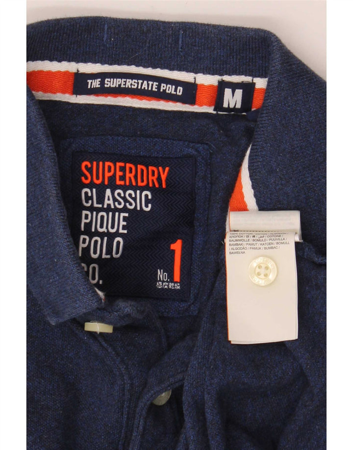 Superdry Polo Graphique Homme Bleu Marine Moyen Coton