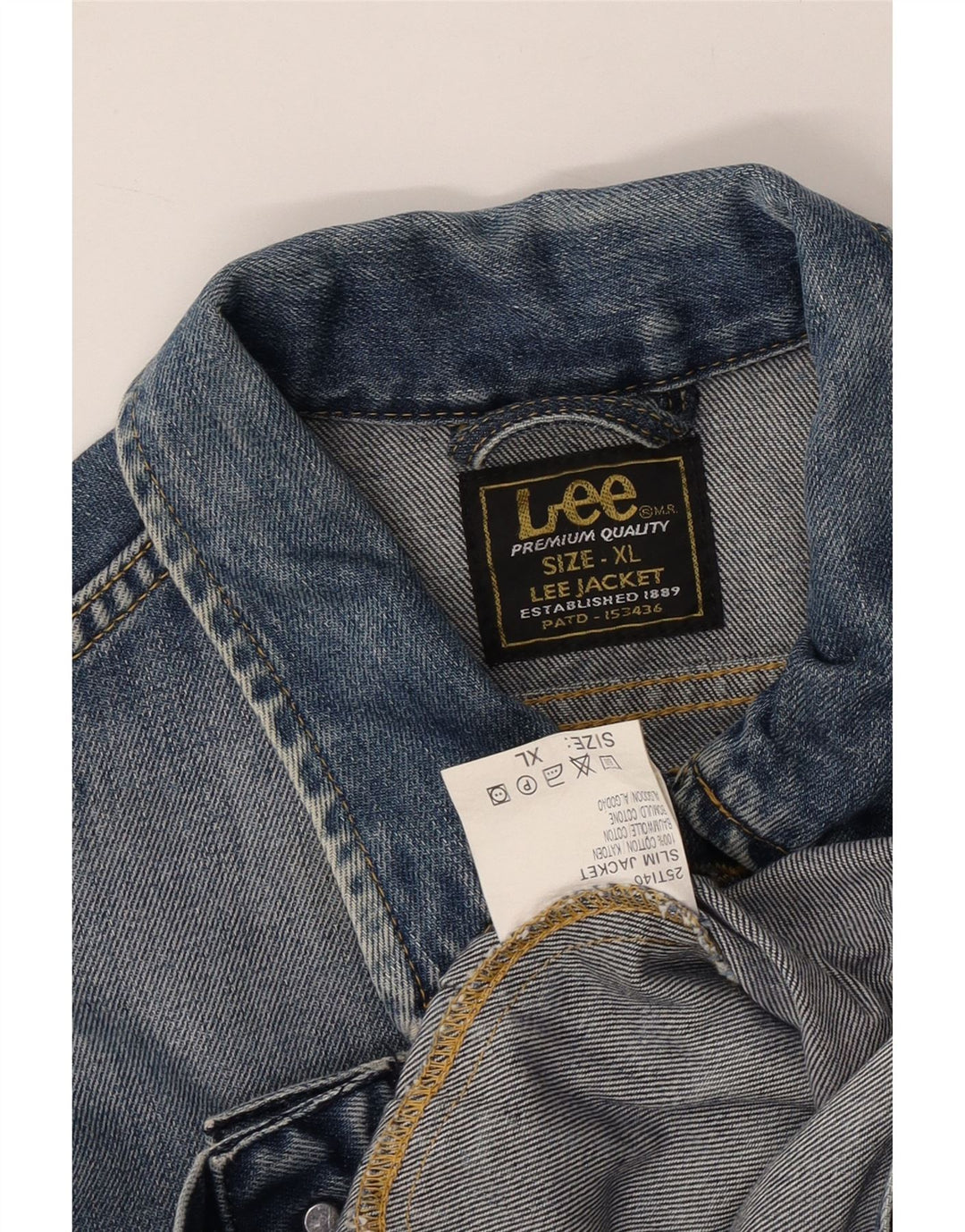 LEE Veste en Jean Femme UK 18 XL Bleu Coton