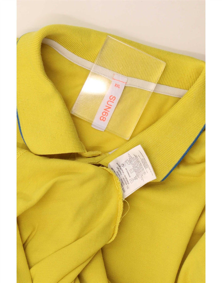 Sun68 Polo Homme 2XL Jaune Coton