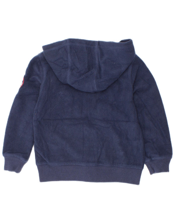 Levi's Pull à capuche zippé en polaire pour bébé garçon 18-24 mois Bleu marine Polyester