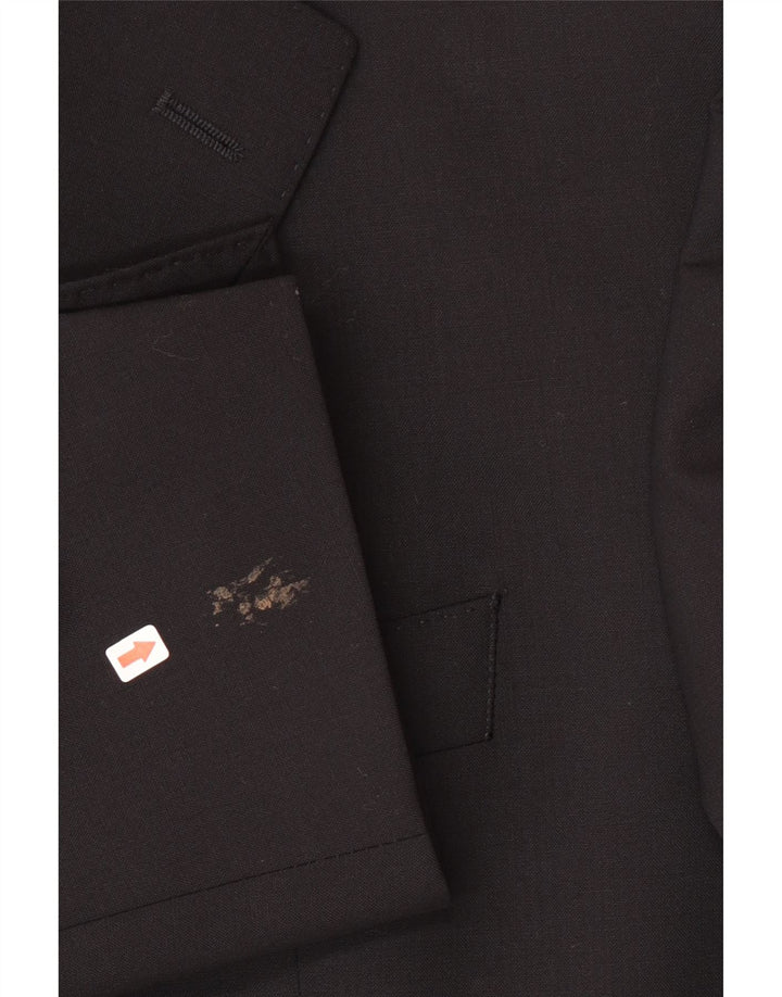 Hugo Boss Veste blazer à 2 boutons pour homme EU 56 3XL Laine noire