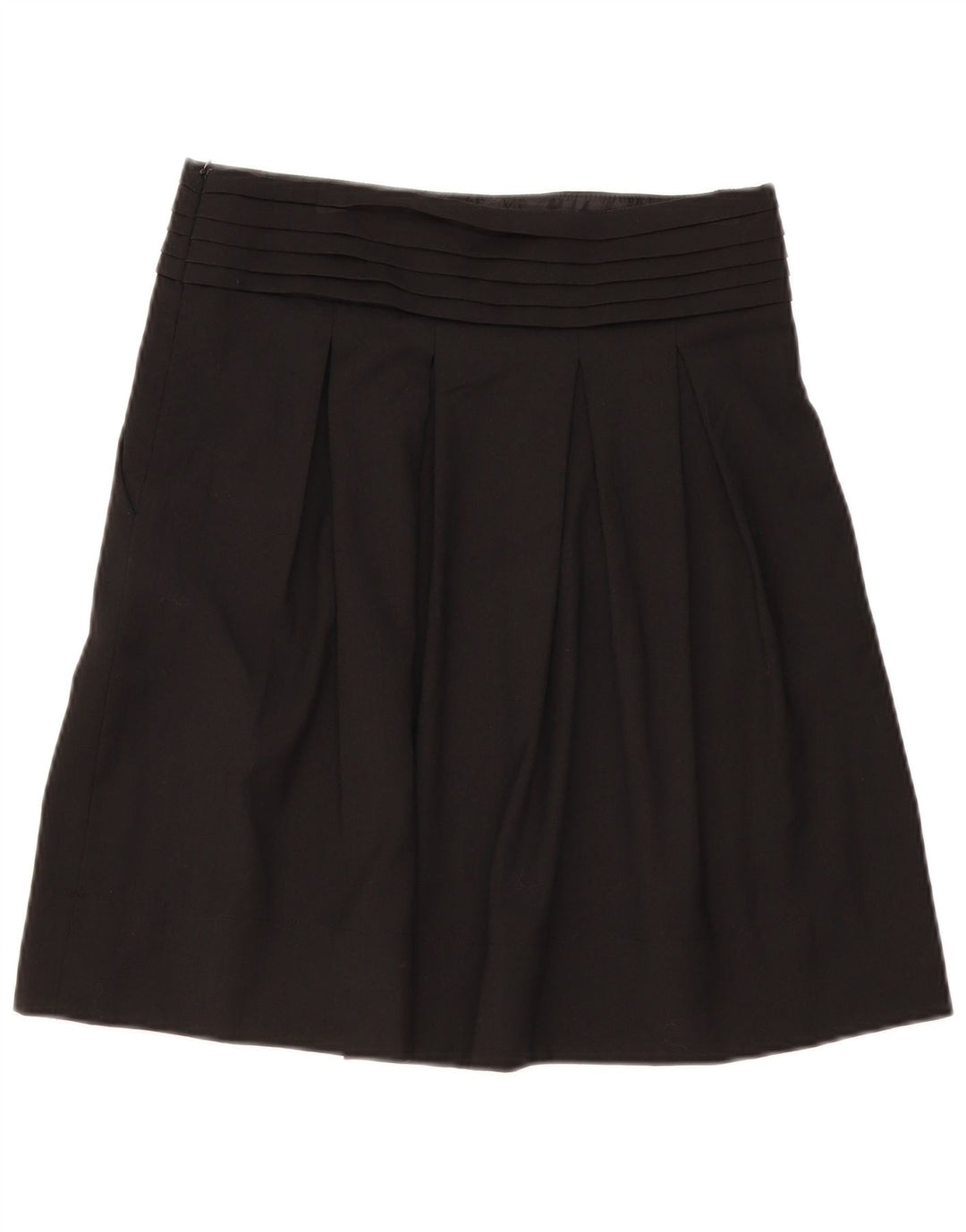 Zara Jupe Plissée Femme Medium W28 Noir Polyester