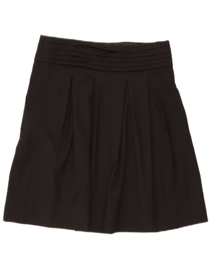 Zara Jupe Plissée Femme Medium W28 Noir Polyester