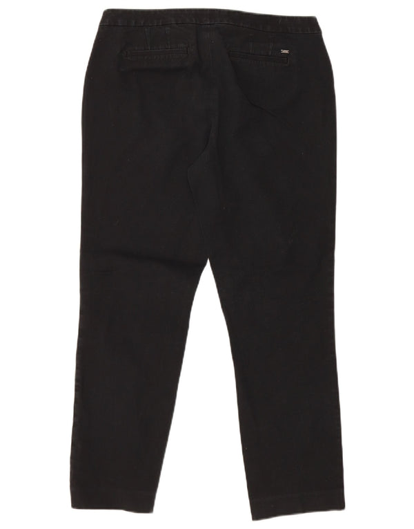 Tommy Hilfiger Pantalon chino droit pour femme US 10 Large W30 L29 Noir