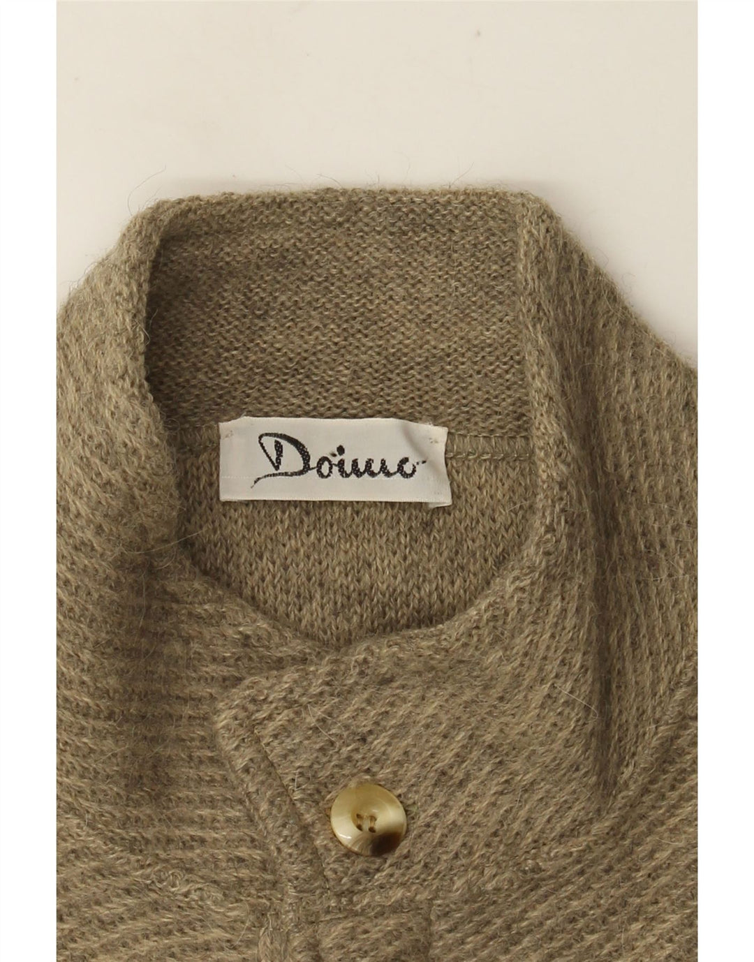 VINTAGE Pull Cardigan Homme Beige Moyen