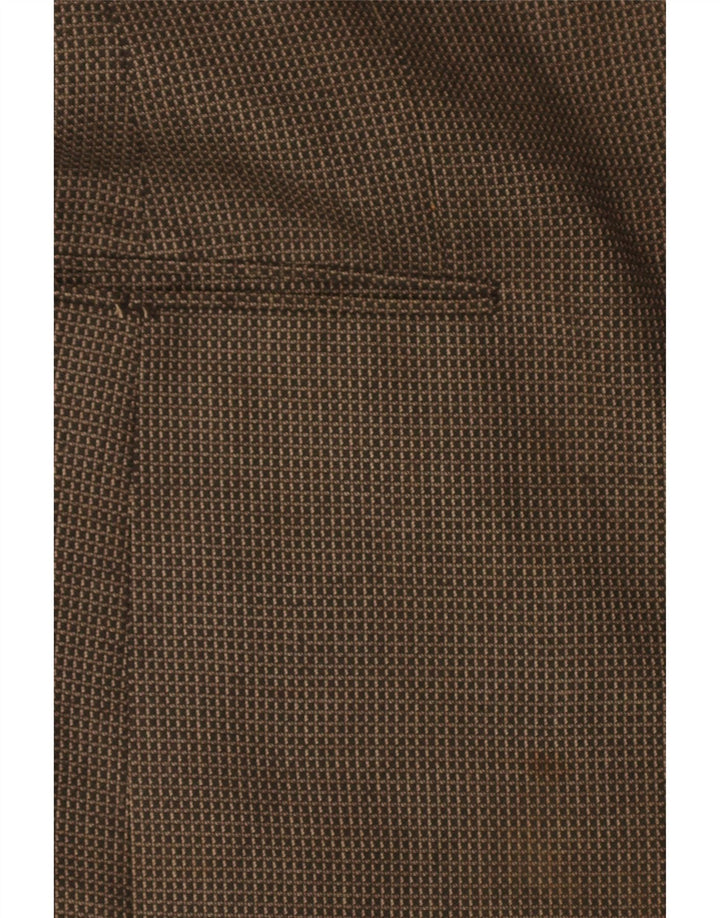 Marks & Spencer Veste blazer à 2 boutons pour homme UK 38 Marron moyen à carreaux
