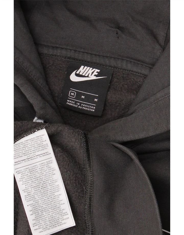 Nike Pull à capuche graphique en coton gris moyen pour homme