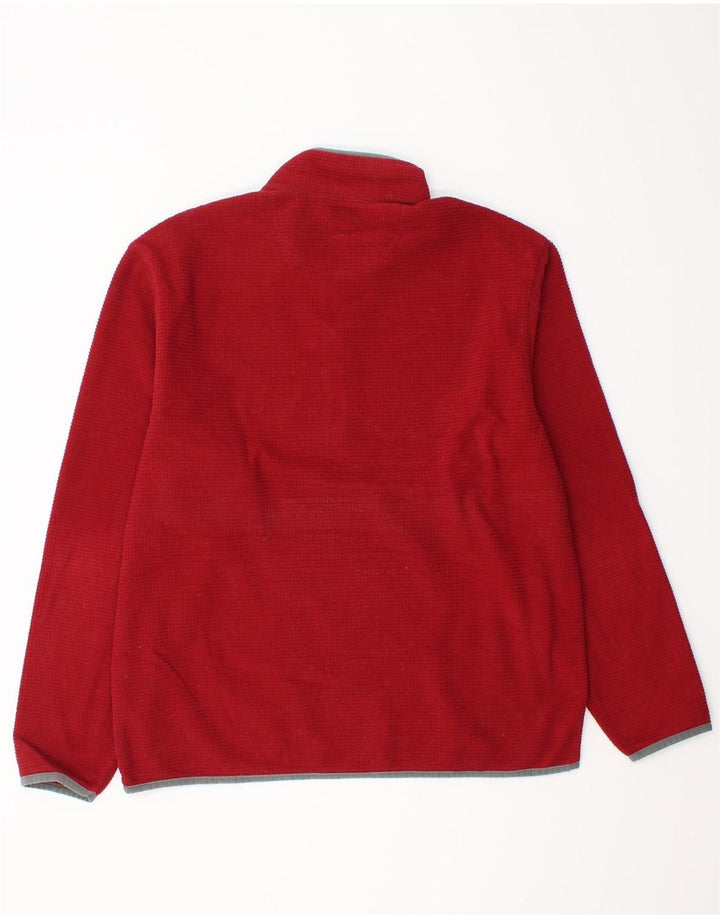 EDDIE BAUER Sweat-shirt col zippé pour homme en polyester rouge moyen