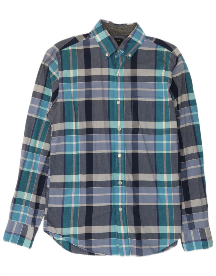 J. Crew Chemise Homme Petit Carreau Bleu Coton