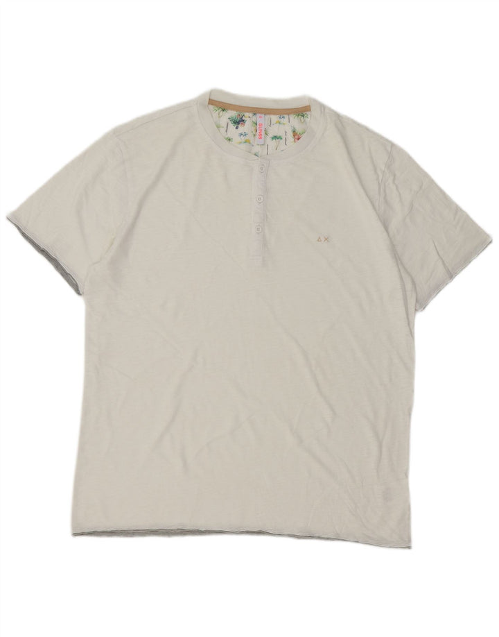 Sun68 T-Shirt Homme Haut 2XL Blanc Coton
