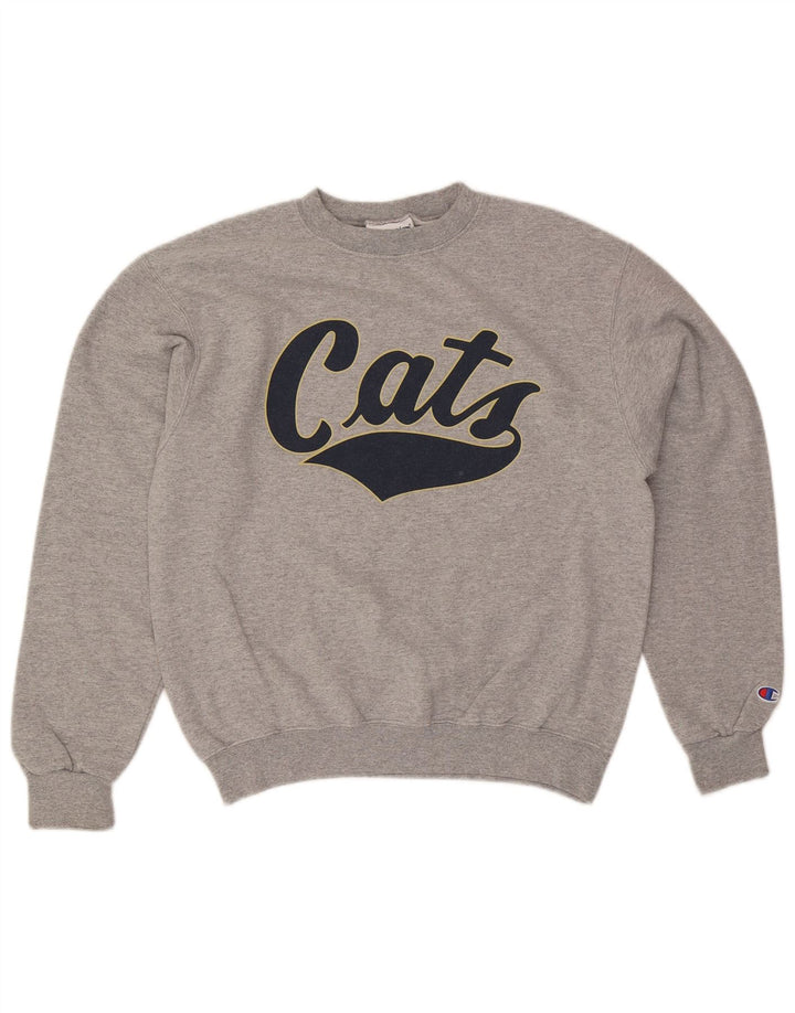 Champion Sweat-Shirt Graphique Homme Gris Moyen Moucheté